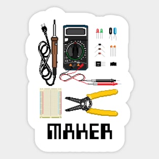 Electronics Maker Sticker